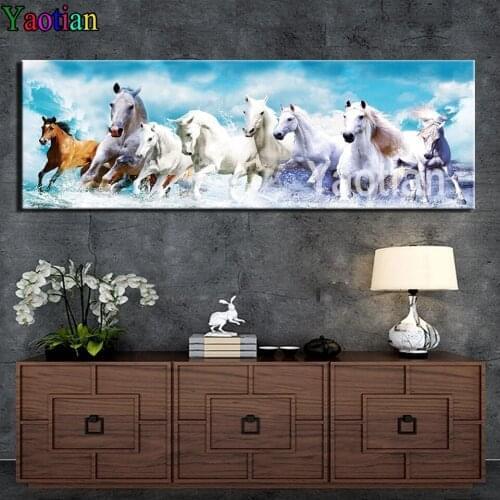 Full square & round Animal horse diamond painting rhinestone 5d sticker diamond art mosaic craft embroidery beads cross stitch