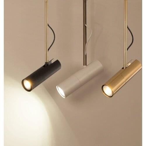Nordic Modern Pendant Light Long Cylinder Pipe LED Lamp Fixtures for Living Room Iron Hanging Lamps Metal Art for Garden GU10
