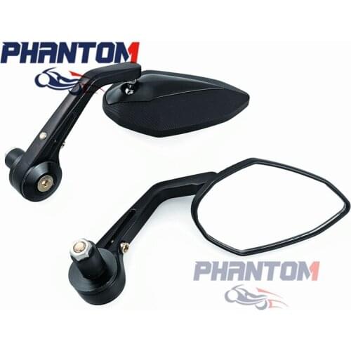 1Pair Motorcycle 7/8" Handle Bar End Rearview Side Mirrors Fit for Honda for Yamaha KTM Hot