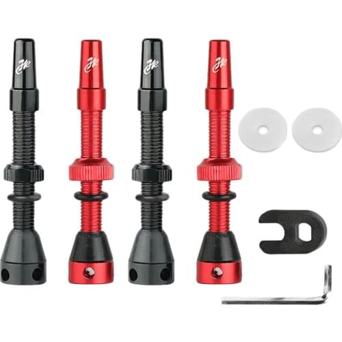 1 Pair Bicycle Tubeless Presta Valve Stem 44mm/66mm F/V Nipple Brass Core Presta Valve Stem Kit For Mountain/Road Bike