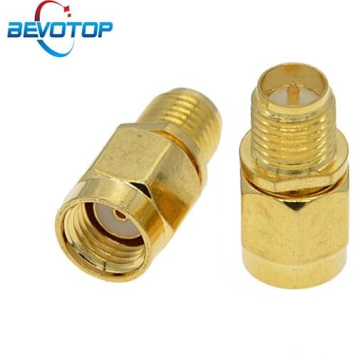 10 PCS/lot RF Adapter RP-SMA Male plug to RP-SMA Female jack For Raido Antenna RF Coaxial Adapter connector Converter