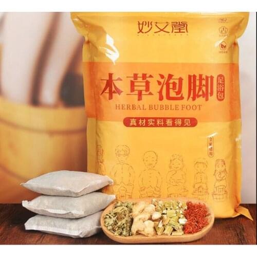 30pcs Foot SPA Massager Bath bag Wormwood Ginger Feet Soaking Bathing Herbal Detoxification Anti Edema Dysmenorrhea Insomnia
