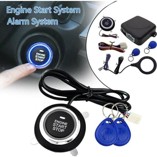 12V Car Alarm System Car RFID Immobilizer Keyless Auto Remote Engine Start Stop Security Hidden Lock System Car Immobilizers