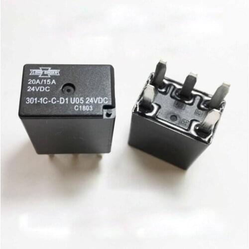 HOT NEW AUTO CAR 24V relay 301-1C-C-D1 U05 24VDC 301-1C-C-D-24VDC 3011CCD1 24VDC DC24V 24V 20A 15A 5PIN