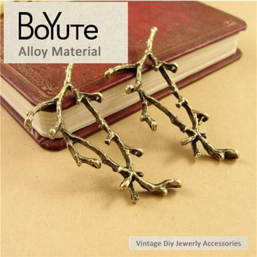 BoYuTe (30 Pieces/Lot) 47*48MM Zinc Alloy Tree Branch Jewelry Antique Bronze Plated Tree Branch Pendants for Jewelry Makings