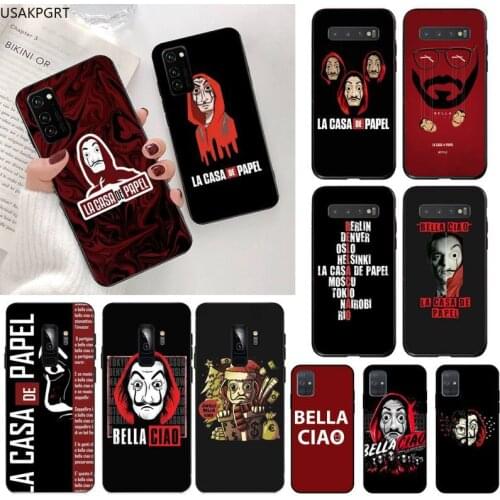 USAKPGRT la casa de papel Bella Ciao Mone Phone Cover for Samsung S20 plus Ultra S6 S7 edge S8 S9 plus S10 5G lite 2020