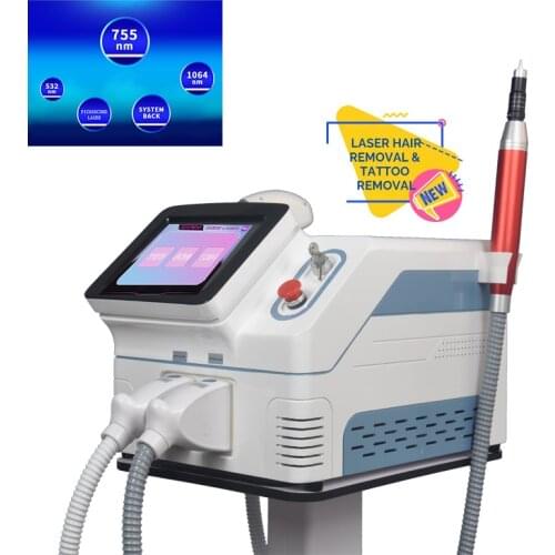 2021 Star Selling 2 in 1 picosecond laser portable 808/755 808 1064nm beauty diode laser hair removal machine with medical CE