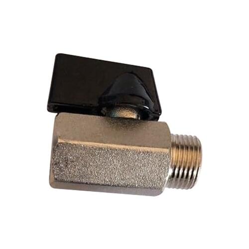 1/8" 1/4" 3/8" 1/2" BSP Female To Male Thread Two Way Brass Mini Ball Valve Air Compressor Valve For Water Oil Air