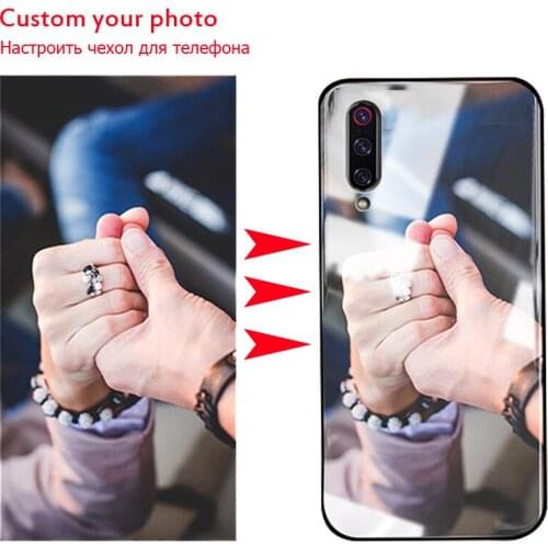 Customized DIY Phone Case For Xiaomi Mi A3 Tempered Glass Xiaomi mi A3 Lite Cover Custom Xiaomi mi Play Photo name Custom Cases