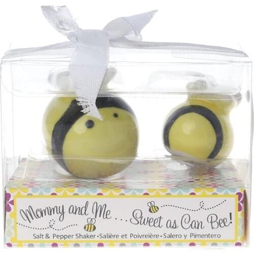 Ceramic Honeybee Seasoning Cans Salt Pepper Shakers Container Wedding Favors Set AXYC