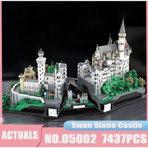 Creative Architecture City Swan Stone Castle Model Building Blocks Bricks Educational Toys For Children Christmas Gifts