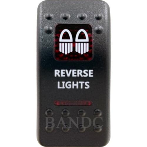 Cover Cap Only！REVERSE LIGHTS Rocker Switch Cover Cap Red Window Labeled for Car Boat ARB Carling NARVA Control Cap Accessories