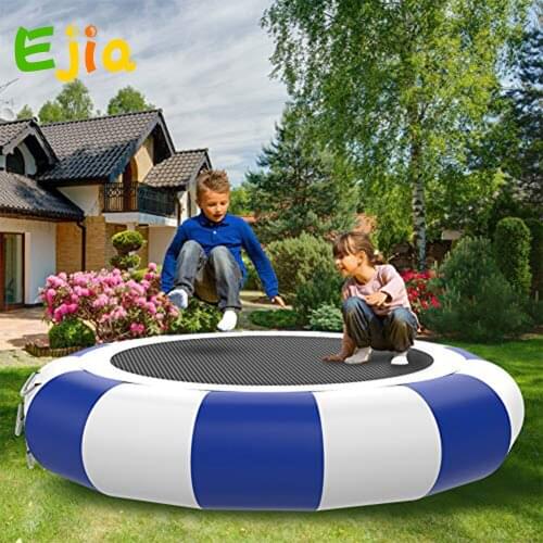 Inflatable Water Trampoline Jumping Trampoline Bounce with Air Pump For Indoor Garden Or Outdoor Sport