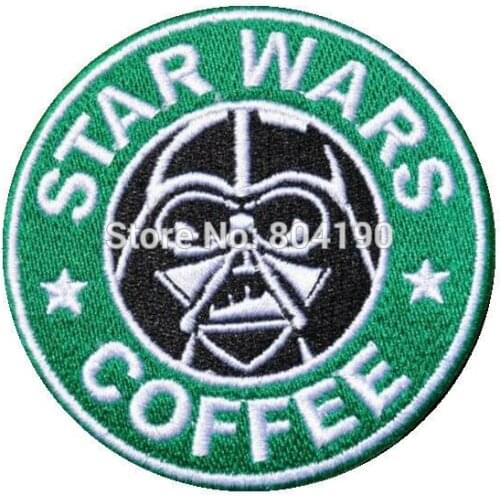 3.5" COFFEE DARTH Sew On patch with hook backing Military Badge sewing accessories for clothes