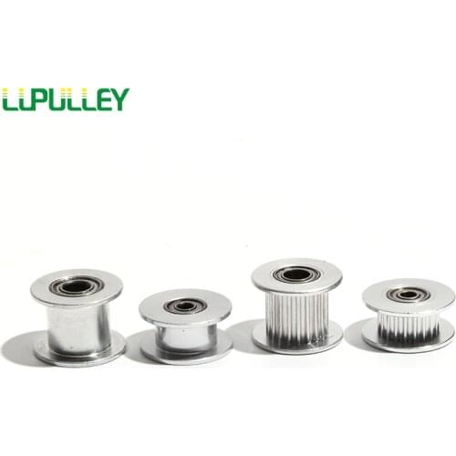 2GT 20T Idler Timing Pulley GT2 20T 3D Printer Parts 2GT 20 Teeth With 3/4/5mm InnerBore Without Teeth Aluminum Alloy 7mm width