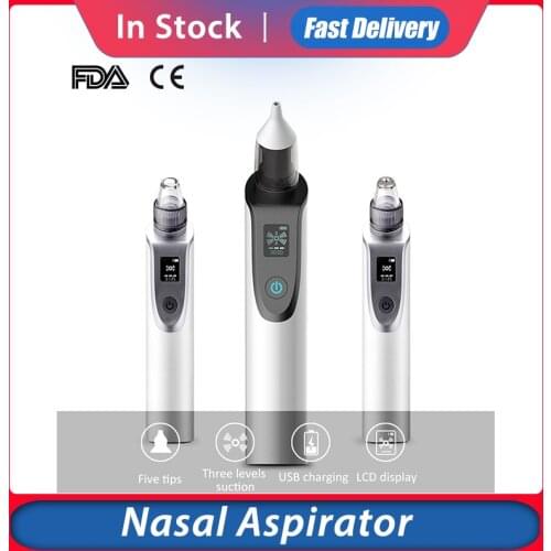 Nasal Aspirator Baby Electric Nasal Aspirator Newborn Baby Nose Cleaner Adult Blackhead Remover Beauty Instrument