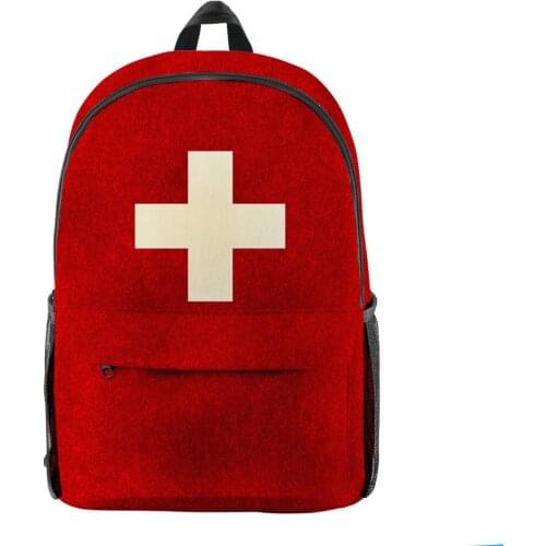 2020 New Hip hop 3D Print National flag backpack Schoolbag Men/Women Shoulder Travel Bag Harajuku Teenage Girls bag