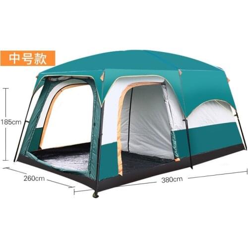 Cross-border outdoor two bedrooms and one living room outdoor camping 6 people, 8 people, 10 people, 12 people