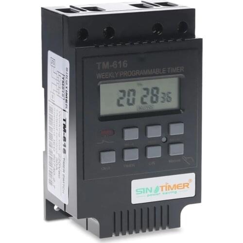 Programmable Time Switch TM616 220V Street Light Timer Switch Oven Time Controller Timer