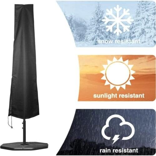 Parasol Dust Cover Waterproof UV Protection Umbrella Cover Patio Garden Restaurant Shield Cantilever Oxford Cloth Rain Cover