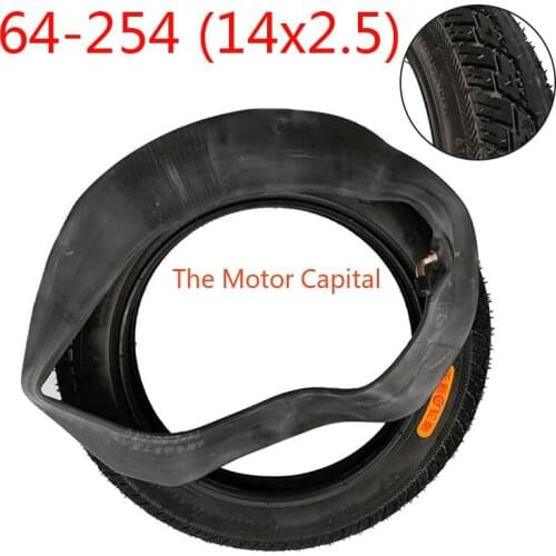 14X2.50 Tire 64-254 Inner and Outer Tyre for Electric Vehicles Electric Motorcycles Wear Resistant High-quality Tires