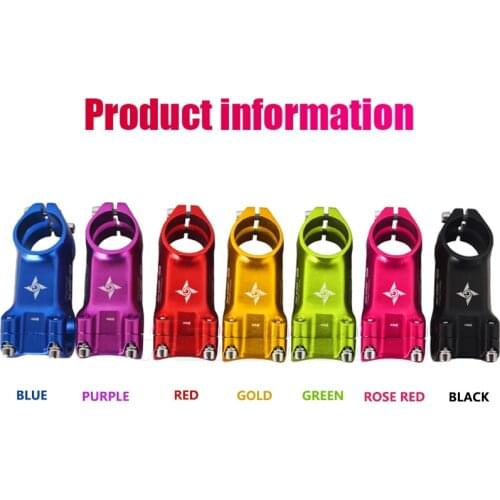 Gipsy G-SIX GS-817S 17 Degrees 25.4MM 60mm 80mm Aluminum Alloy Bicycle Stem Used for S K B P Bikes Balance Bike Racing Parts