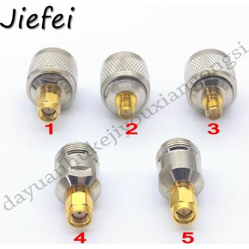 1Pcs brass RF Adapter N Plug Male Nickel Plating To RP-SMA / SMA Female / Male Gold Plating Jack RF Connector Straight