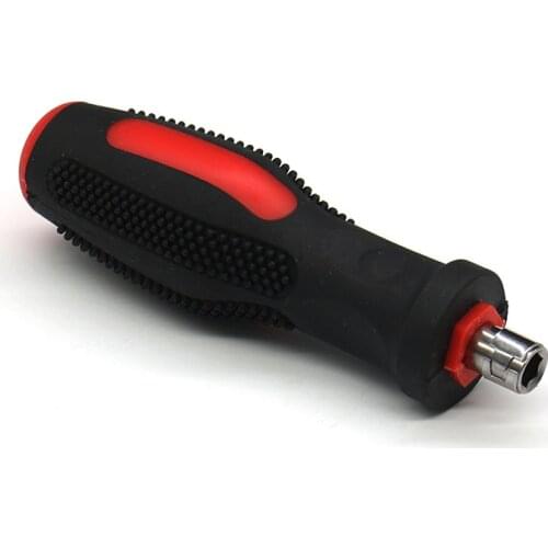 1pc 1/4 inch 6.35mm Screwdriver Handle Multifunction Non Slip Dismountable Magnetic Screw Driver Handle With Soft Rubber