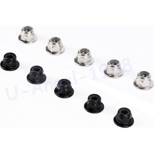 4 / 8 /10pcs M5 Flange Nut CW CCW Anti-Loose for QAV250 210 Racing 2204 2205 Brushless Motor ( 5 CW 5 CCW)
