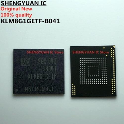 10pcs/lot KLM8G1GETF-B041 KLM8G1GETF BGA153 Memory IC chip 100% new imported original 100% quality