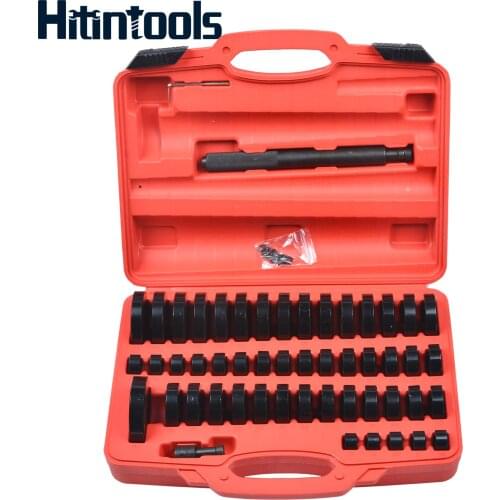 51pc Custom Bushing Bearing Seal Driver Push Press Disc Tool Set 18-65mm