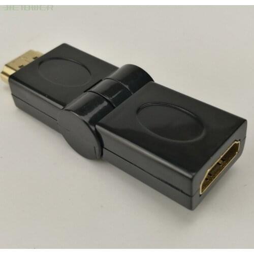 300pcs/lot HDMI Adapter HDMI Male To HDMI Female 180 Degree Adapter HDMI Connection for HDTV Computer Camera