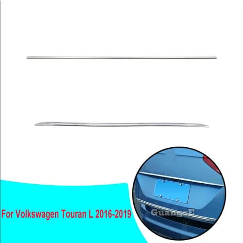 Car Stick Stainless Steel Back Rear Door Tailgate Frame Plate Trim Trunk For VW Volkswagen Touran L 2016 2017 2018 2019