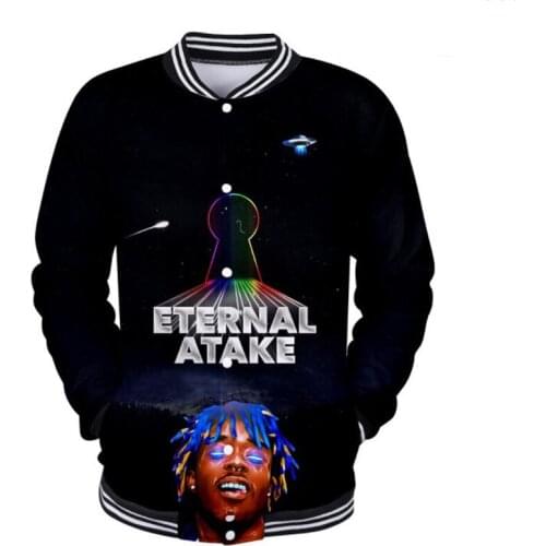 Hip Hip Rapper LIL UZI VERT 3D Baseball Jacket Men Bomber Jacket Outerwear Streetwear Hip Hop Eternal Atake Baseball Uniform