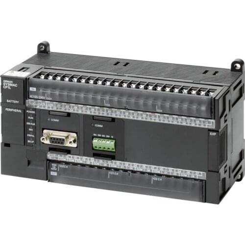 CP1L-M60DT1-D PLC, 24 VDC supply, 36 x 24 VDC inputs, 24 x PNP outputs 0.3 A, 10K steps program + 32K words data memory