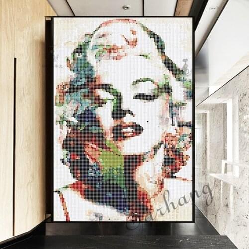 Decoration wall painting mosaic tile glass mosaic Marilyn Monroe