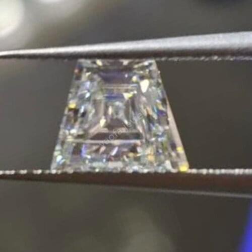 Moissanites Supplier Sale 5A Loose D White VVS1 Trapezoid Ladder Shape Cut Moissanites Diamond Gems Stone For Jewelry Accessory