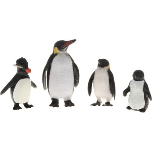 Set of 9 Realistic Penguin Family Model Action Figures Toy Gift Home Decor