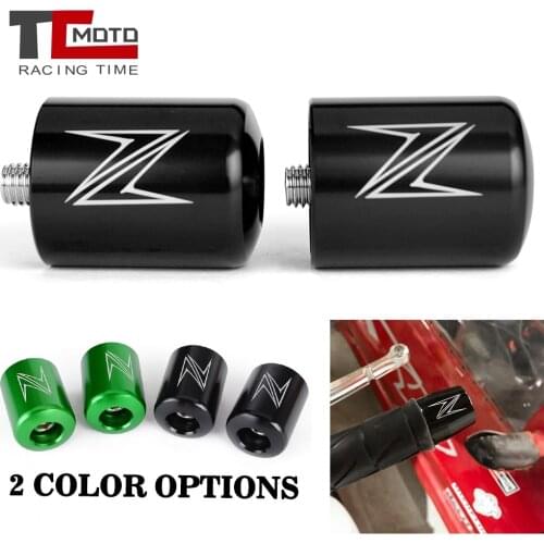 Handle Bar Ends Grips for Kawasaki Z250 Z300 Z650 Z750 Z800 Z900 Z 800 1000 Z1000 Motorcycle Handlebar Counterweight Plug Slider