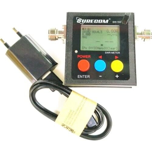 Radioddity Surecom SW-102 125-525Mhz Digital VHF/UHF Antenna Power SWR Meter