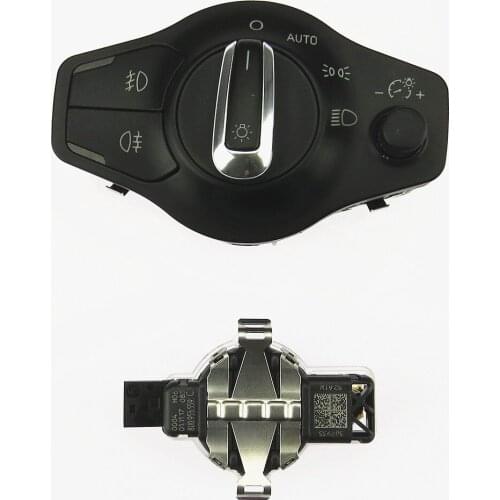 SCJYRXS 8K0 941 531AS Chrome Headlight Switch 8U0955559 Rain Sensor For A4 S4 A5 S5 Q5 8K0941531AS 8U0 955 559 B 8U0 955 559 C