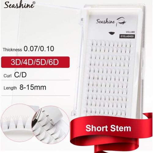 Seashine Luxury Premade fans Eye lash Silk Lashes Extension Pre Made Volume Fans Lashes Eyelashes Extension