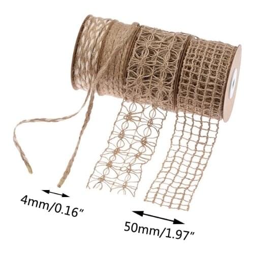 M4YF 5 yards 10yards Natural Jute Twine String for Crafts Weddings Christmas Gifts and Gardening Applications Natural