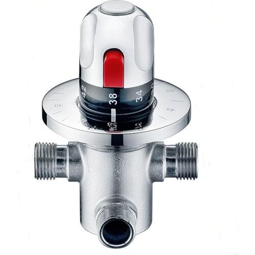 Steam shower Thermostatic Output Brass Shower Faucets Wall Mounted Cold&Hot Water Mixing Valve Mixer Tap for Shower Cabin Room