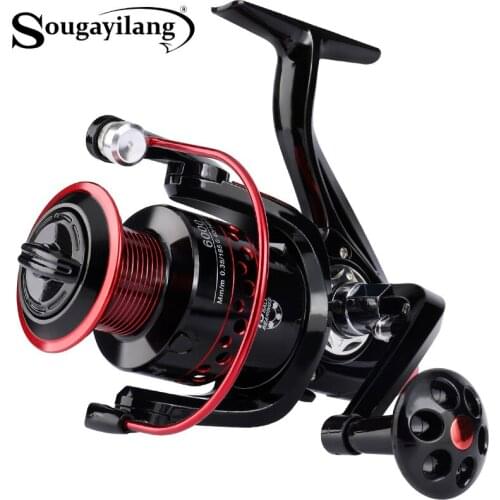Sougayilang Fishing Reel 2000-6000 Series 5.2:1-4.7:1 Gear Ratio High Speed 13BB Aluminium Spool Spinning Wheel Tool Tackle