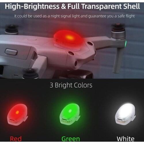 Sunnylife is Suitable for Djl Mini Se/air2s/yu 2 Drone Accessories, Rechargeable 3-color Flashing Night Flight Warning Light