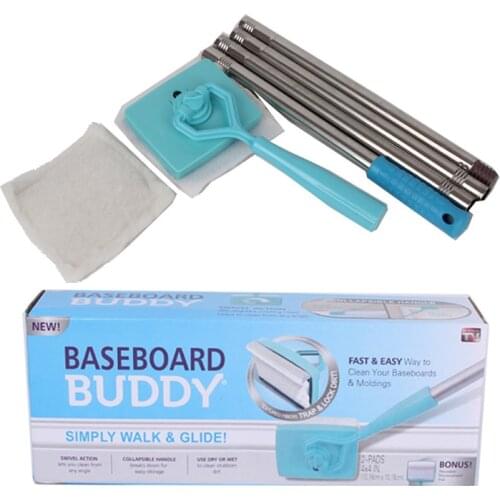 Stainless Steel Lazy Mop Bedroom Living Room Retractable Household Universal Cleaning Brush Dustpan Dust Cleaning Sweeper Broom