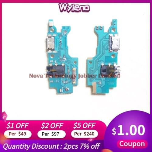 Wyieno 10Pcs/Lot For Samsung M30S M307 Charging Port Board Charger Flex Cable Phone Parts Dock Microphone Plug