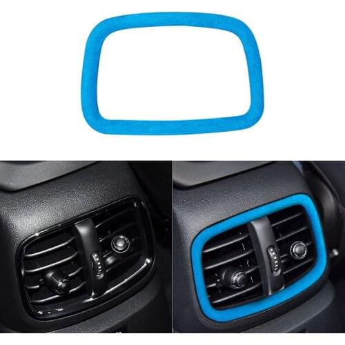 Suede Car Interior Rear Air Outlet Decoration Frame Cover Trim Sticker for BMW MINI F60 2018-2020 Auto Styling Accessories