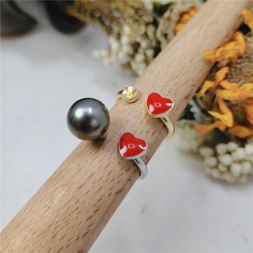 Wholesale Classic 925 Silver Ring Accessories Settings Adjustable Blank Pearl Ring Setting Base For Women Diy Jewelry Making